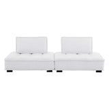 Saunter Tufted Fabric Fabric 2-Piece Loveseat