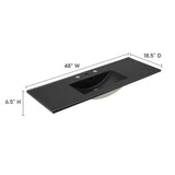 Cayman 48" Single Basin Bathroom Sink