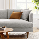 Zoya Left-Facing Down Filled Overstuffed Sectional Sofa