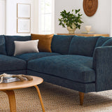 Zoya Down Filled Overstuffed 3 Piece Sectional Sofa