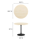 Lippa 36Ó Round Artificial Travertine  Dining Table