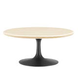 Lippa 36Ó Round Artificial Travertine  Coffee Table