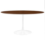 Lippa 60" Oval Wood Grain Dining Table