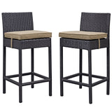 Lift Bar Stool Outdoor Patio Set of 2