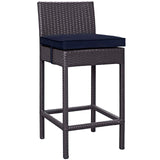 Convene Outdoor Patio Fabric Bar Stool