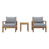 Marina 3 Piece Outdoor Patio Teak Set