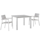 Maine 3 Piece Outdoor Patio Dining Set