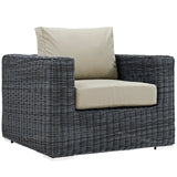 Summon Outdoor Patio Fabric Sunbrella¨ Armchair