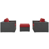 Sojourn 3 Piece Outdoor Patio Sunbrella¨ Sectional Set