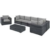 Summon 7 Piece Outdoor Patio Sunbrella¨ Sectional Set