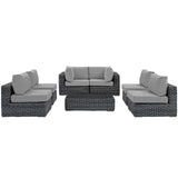 Summon 7 Piece Outdoor Patio Sunbrella¨ Sectional Set