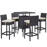 Convene 5 Piece Outdoor Patio Pub Set