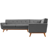 Engage L-Shaped Upholstered Fabric Sectional Sofa