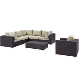 Convene 7 Piece Outdoor Patio Sectional Set