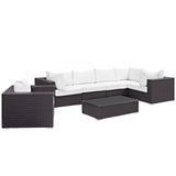 Convene 7 Piece Outdoor Patio Sectional Set