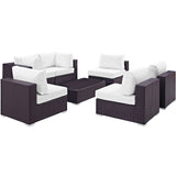 Convene 7 Piece Outdoor Patio Sectional Set