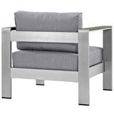 Shore Outdoor Patio Aluminum Armchair