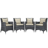 Summon 4 Piece Outdoor Patio Sunbrella¨ Dining Set