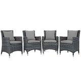 Summon 4 Piece Outdoor Patio Sunbrella¨ Dining Set