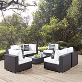 Convene 7 Piece Outdoor Patio Sectional Set