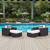 Convene 4 Piece Outdoor Patio Sectional Set