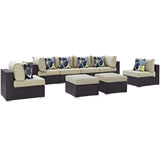 Convene 8 Piece Outdoor Patio Sectional Set