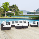 Convene 8 Piece Outdoor Patio Sectional Set