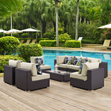 Convene 8 Piece Outdoor Patio Sectional Set