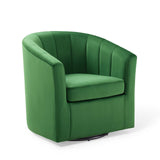 Prospect Performance Velvet Swivel Armchair