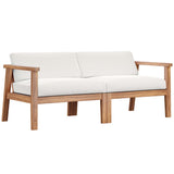 Bayport Outdoor Patio Teak Wood 2-Seater Loveseat