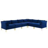 Ardent 6-Piece Performance Velvet Sectional Sofa