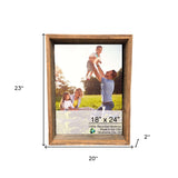 16X20 Natural Weathered Grey Picture Frame With Plexiglass Holder