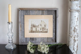 11"X11" Rustic Blue Picture Frame