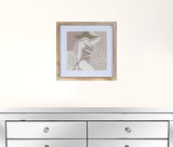 Pretty Lady With Hat Framed Wall Art