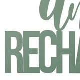 Relax And Recharge Metallic Wall Sign