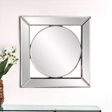 Square Mirror With Center Round Mirror