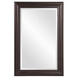 Rectangle Oil Rubbed Bronze Finish Mirror With Wooden Bronze Frame