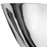 Silver Aluminum Abstract Tray Dish Centerpiece Bowl