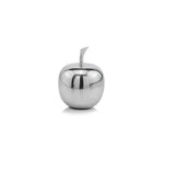 Silver Polished Mini Apple Shaped Aluminum Sculpture