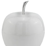 Silver Polished Mini Apple Shaped Aluminum Sculpture