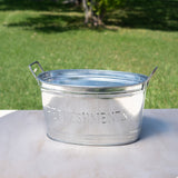 Refreshments Oval Stainles Steel Galvanized Beverage Tub