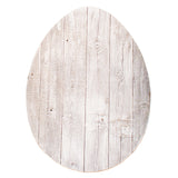 24" Rustic White Wash Wood Large Egg