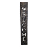 Rustic Black And White Front Porch Welcome Sign