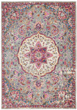 5' X 7' Pink And Gray Power Loom Area Rug