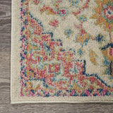 8' X 10' Pink And Ivory Southwestern Dhurrie Area Rug