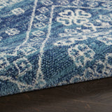 8' X 10' Navy Blue Power Loom Area Rug