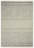 4' X 6' Gray Geometric Power Loom Area Rug