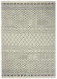 4' X 6' Gray Geometric Power Loom Area Rug