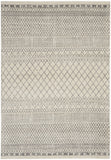 7' X 10' Gray Geometric Power Loom Area Rug