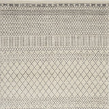 7' X 10' Gray Geometric Power Loom Area Rug